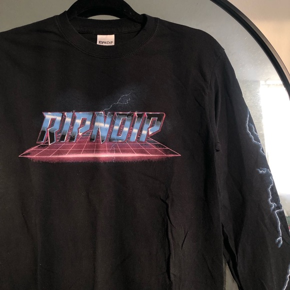Ripndip Black “Metallica” Rock Lightning Long Sleeves Tee - Picture 3 of 8